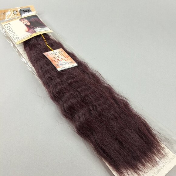 16” Super Bulk #99J Dark Plum Wet N Wavy Micro Braiding Blend Hair - Picture 1 of 6